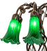 Meyda Lighting Lighting 18" High Green Tiffany Pond Lily 6 Light Table Lamp