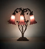 Meyda Lighting Lighting 18" High Lavender Tiffany Pond Lily 6 Light Table Lamp