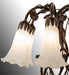 Meyda Lighting Lighting 18" High White Tiffany Pond Lily 6 Light Table Lamp