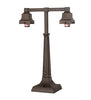 Meyda Lighting Lighting 19" High Diamond Mission 2 Light Table Lamp