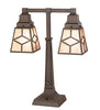 Meyda Lighting Lighting 19" High Diamond Mission 2 Light Table Lamp