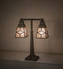 Meyda Lighting Lighting 19" High Diamond Mission 2 Light Table Lamp