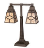 Meyda Lighting Lighting 19" High Diamond Mission 2 Light Table Lamp