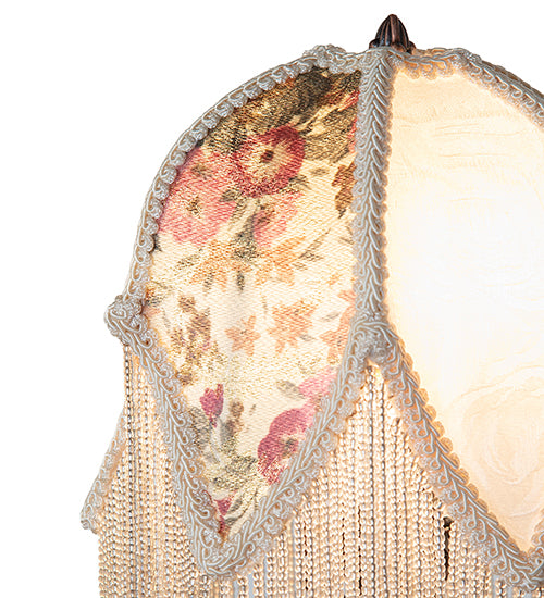 Meyda Lighting Lighting 19" High Fabric Tulip Lighted Vanity Tray