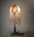 Meyda Lighting Lighting 19" High Fabric Tulip Lighted Vanity Tray