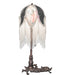 Meyda Lighting Lighting 19" High Fabric Tulip Lighted Vanity Tray