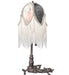 Meyda Lighting Lighting 19" High Fabric Tulip Lighted Vanity Tray