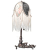Meyda Lighting Lighting 19" High Fabric Tulip Lighted Vanity Tray