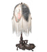 Meyda Lighting Lighting 19" High Fabric Tulip Lighted Vanity Tray