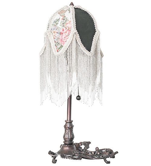 Meyda Lighting Lighting 19" High Fabric Tulip Lighted Vanity Tray