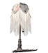 Meyda Lighting Lighting 19" High Fabric Tulip Lighted Vanity Tray