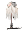 Meyda Lighting Lighting 19" High Fabric Tulip Lighted Vanity Tray