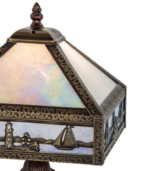 Meyda Lighting Lighting 19" High Sailboat Mission Accent Lamp
