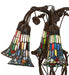 Meyda Lighting Lighting 19" High Stained Glass Pond Lily 6 Light Table Lamp