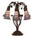Meyda Lighting Lighting 19" High Stained Glass Pond Lily 6 Light Table Lamp