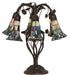 Meyda Lighting Lighting 19" High Stained Glass Pond Lily 6 Light Table Lamp