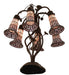 Meyda Lighting Lighting 19" High Stained Glass Pond Lily 6 Light Table Lamp