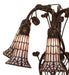 Meyda Lighting Lighting 19" High Stained Glass Pond Lily 6 Light Table Lamp