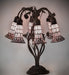 Meyda Lighting Lighting 19" High Stained Glass Pond Lily 6 Light Table Lamp