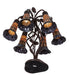 Meyda Lighting Lighting 19" High Stained Glass Pond Lily 6 Light Table Lamp