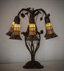 Meyda Lighting Lighting 19" High Stained Glass Pond Lily 6 Light Table Lamp