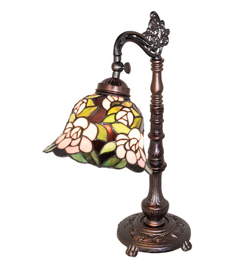 Meyda Lighting Lighting 20" High Begonia Bridge Arm Table Lamp