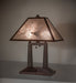 Meyda Lighting Lighting 20" High Mission Prime Oblong Table Lamp