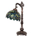 Meyda Lighting Lighting 20" High Nightfall Wisteria Bridge Arm Table Lamp