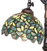 Meyda Lighting Lighting 20" High Nightfall Wisteria Bridge Arm Table Lamp
