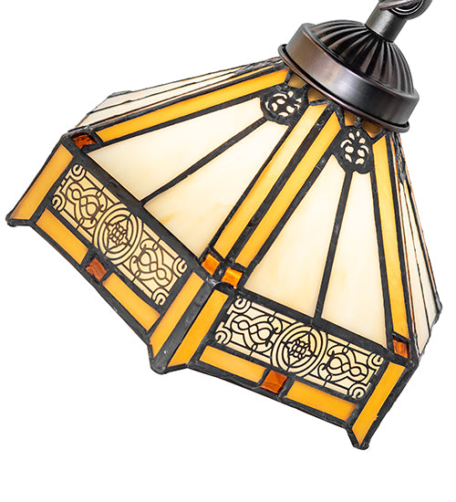 Meyda Lighting Lighting 20" High Peaches Bridge Arm Table Lamp