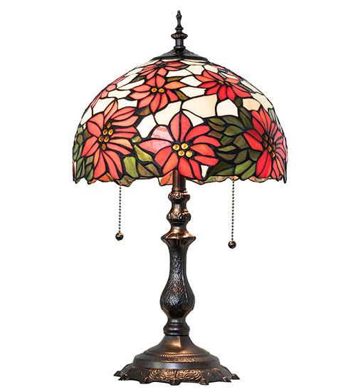 Meyda Lighting Lighting 20" High Poinsettia Table Lamp