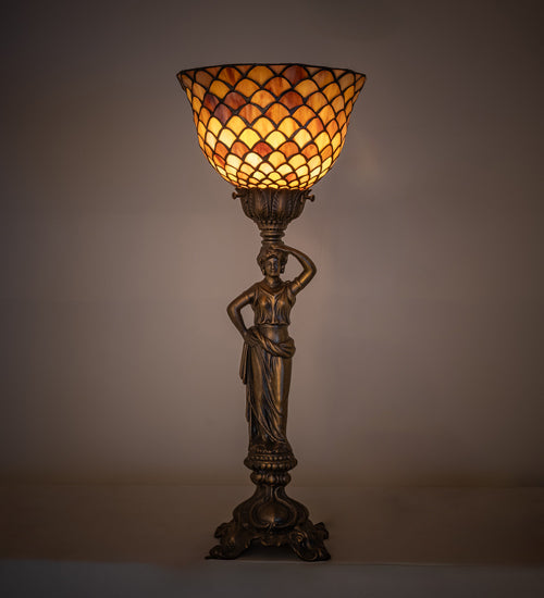 Meyda Lighting Lighting 20" High Tiffany Fishscale Accent Lamp