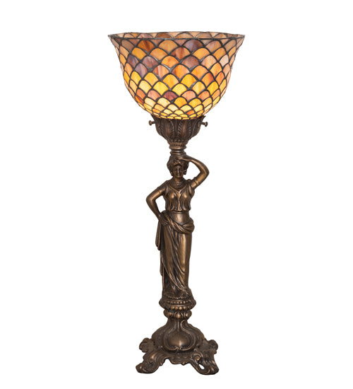 Meyda Lighting Lighting 20" High Tiffany Fishscale Accent Lamp