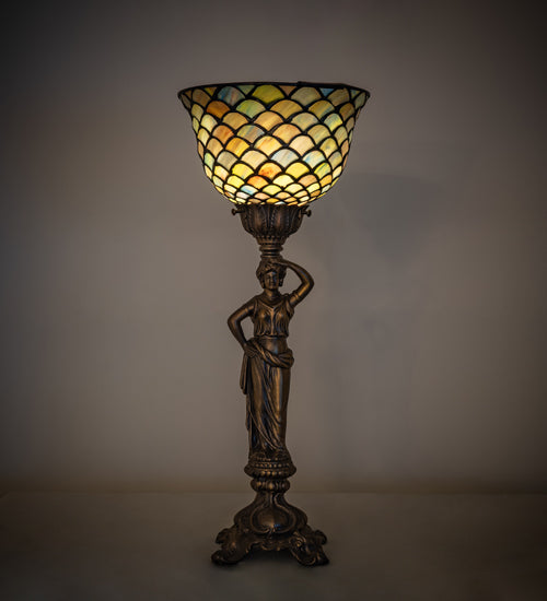 Meyda Lighting Lighting 20" High Tiffany Fishscale Accent Lamp