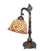 Meyda Lighting Lighting 20" High Tiffany Fishscale Bridge Arm Table Lamp