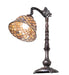 Meyda Lighting Lighting 20" High Tiffany Fishscale Bridge Arm Table Lamp