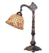 Meyda Lighting Lighting 20" High Tiffany Fishscale Bridge Arm Table Lamp