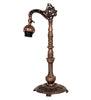 Meyda Lighting Lighting 20" High Tiffany Fishscale Bridge Arm Table Lamp