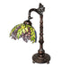 Meyda Lighting Lighting 20" High Tiffany Honey Locust Bridge Arm Table Lamp