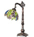 Meyda Lighting Lighting 20" High Tiffany Honey Locust Bridge Arm Table Lamp