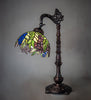 Meyda Lighting Lighting 20" High Tiffany Honey Locust Bridge Arm Table Lamp