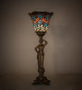 Meyda Lighting Lighting 20" High Tiffany Peacock Feather Accent Lamp