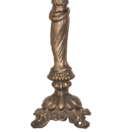 Meyda Lighting Lighting 20" High Tiffany Peacock Feather Accent Lamp
