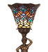 Meyda Lighting Lighting 20" High Tiffany Peacock Feather Accent Lamp