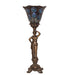 Meyda Lighting Lighting 20" High Tiffany Peacock Feather Accent Lamp