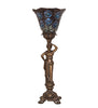 Meyda Lighting Lighting 20" High Tiffany Peacock Feather Accent Lamp
