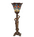 Meyda Lighting Lighting 20" High Tiffany Peacock Feather Accent Lamp