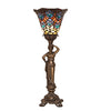 Meyda Lighting Lighting 20" High Tiffany Peacock Feather Accent Lamp