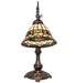 Meyda Lighting Lighting 20" High Tiffany Roman Bridge Arm Table Lamp