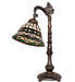 Meyda Lighting Lighting 20" High Tiffany Roman Bridge Arm Table Lamp